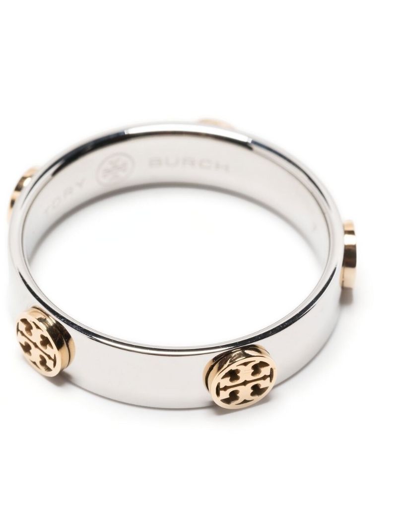 Silver and Gold Tone Miller Stud Ring