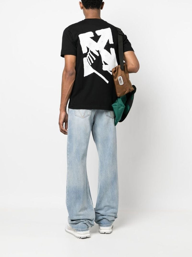 Black Arrows Logo Cotton T-shirt