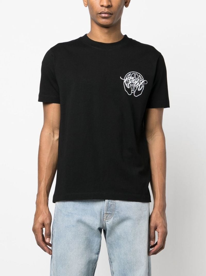 Black Arrows Logo Cotton T-shirt