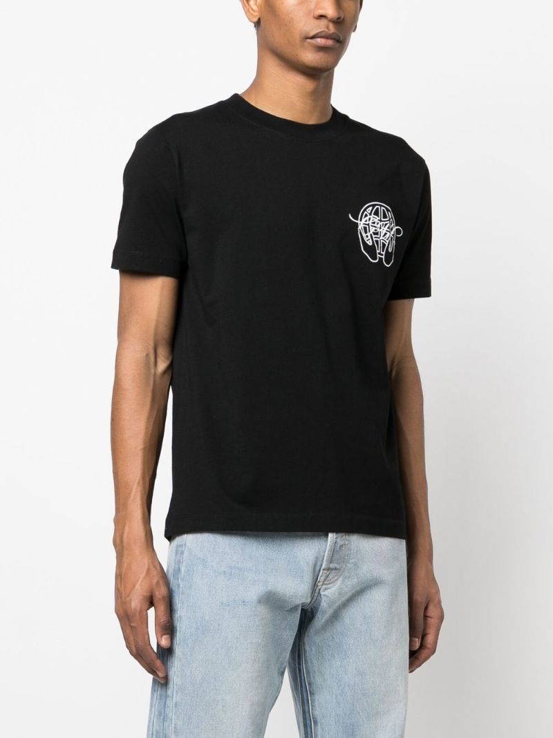 Black Arrows Logo Cotton T-shirt