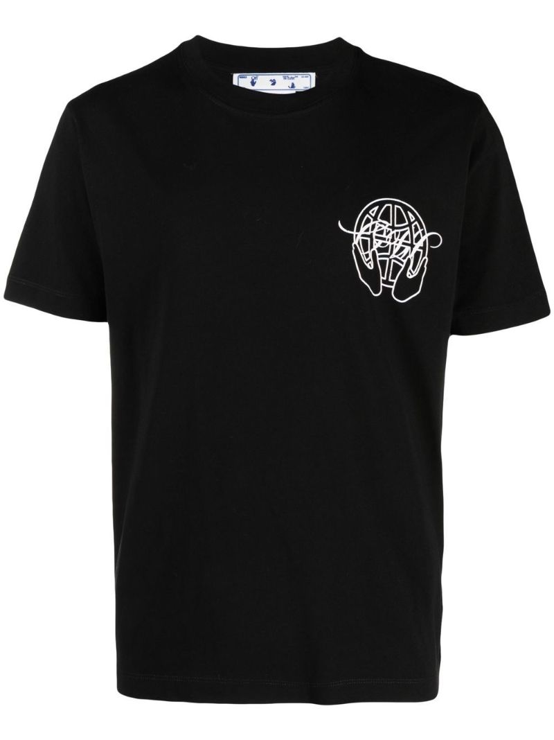 Black Arrows Logo Cotton T-shirt