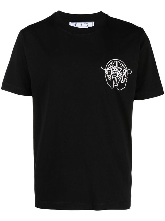 Black Arrows Logo Cotton T-shirt