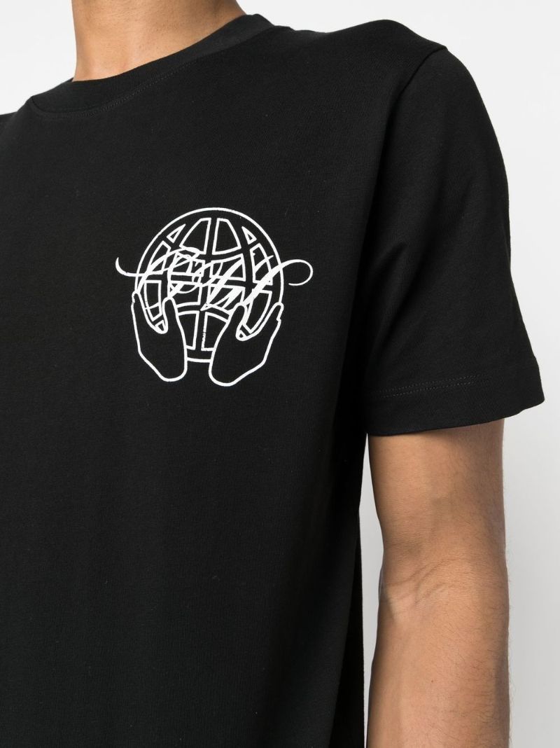 Black Arrows Logo Cotton T-shirt