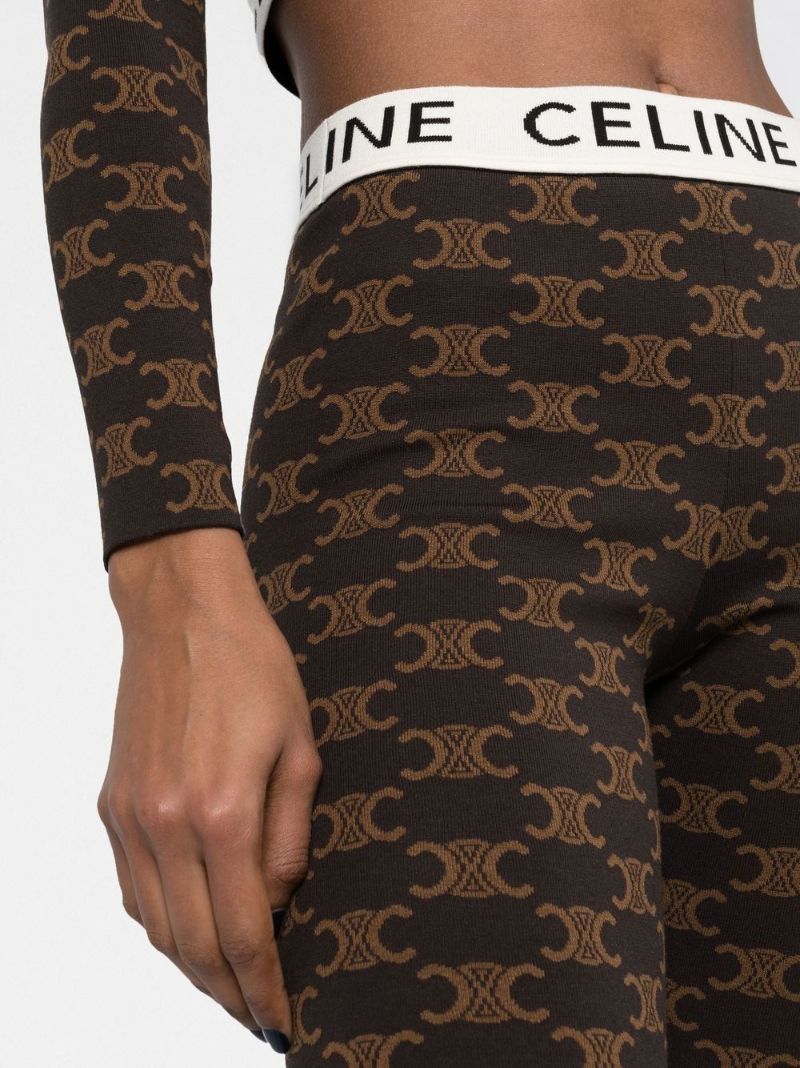Brown Logo Band Shorts