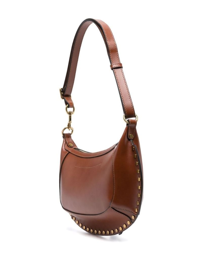 Brown Oskan Moon Leather Shoulder Bag