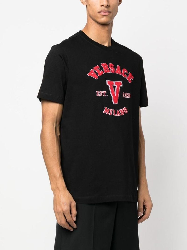Black Logo AppliquÃ_x0083_Â© T-shirt