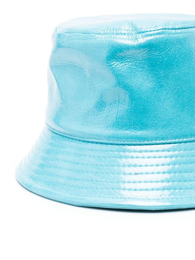 Blue High-shine Bucket Hat