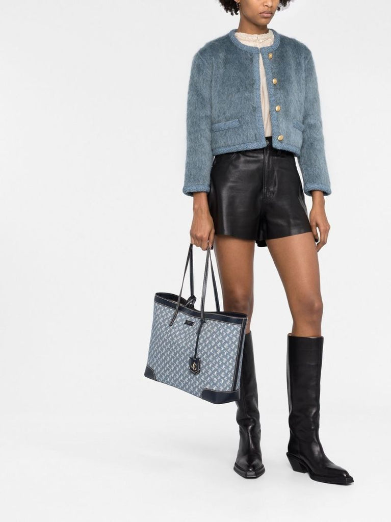 Blue Nine2five Jc Monogram Tote Bag