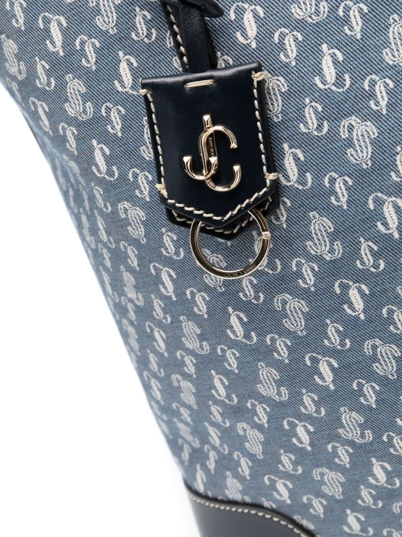 Blue Nine2five Jc Monogram Tote Bag