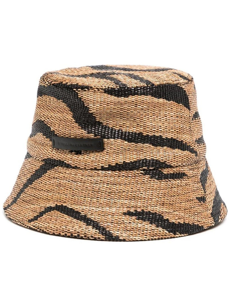 Brown Tiger Print Bucket Hat