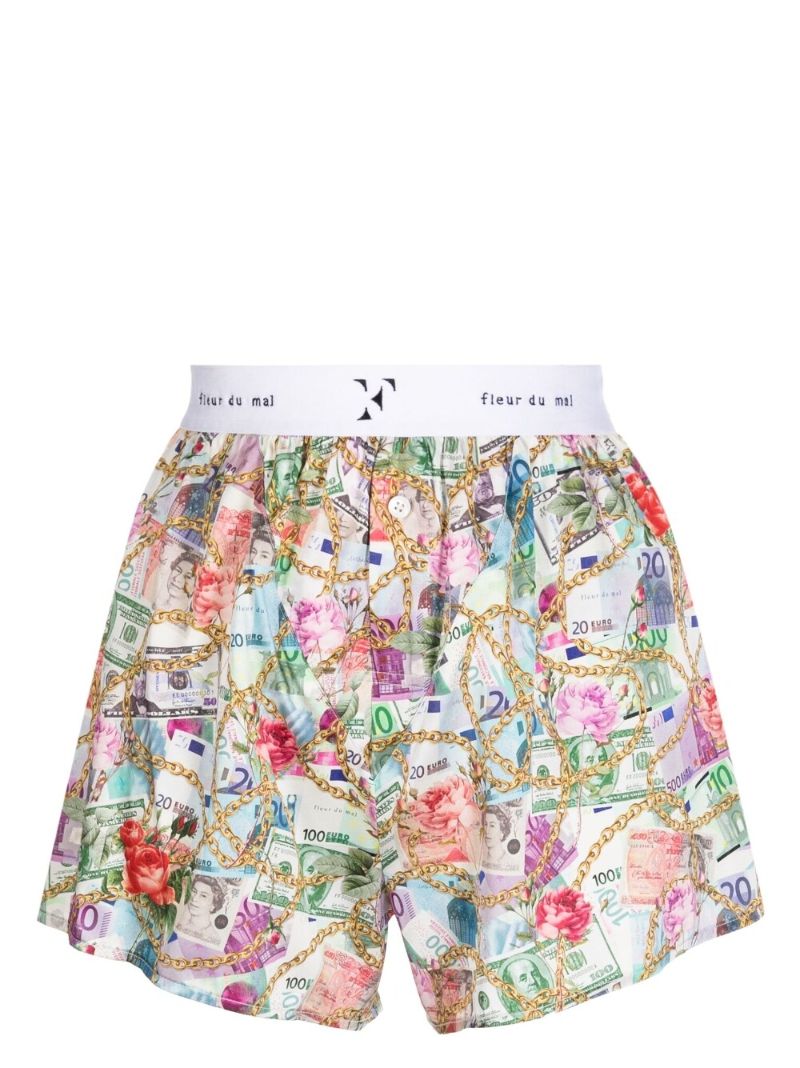 White So Money Boxer Shorts