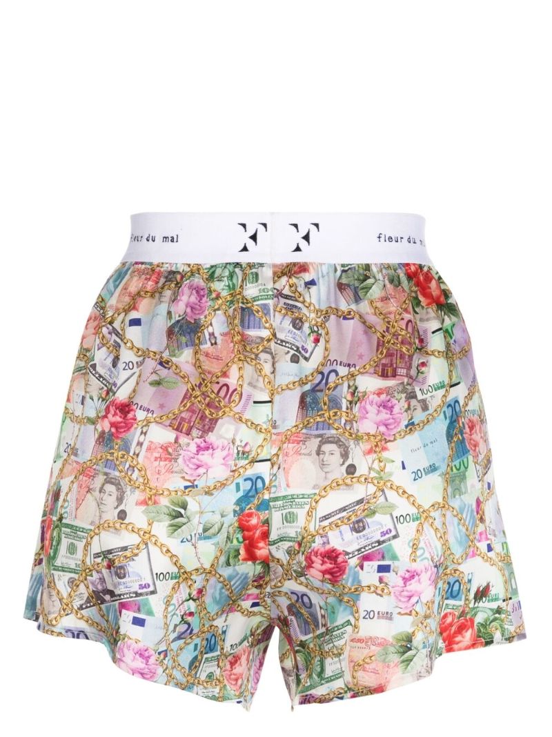 White So Money Boxer Shorts