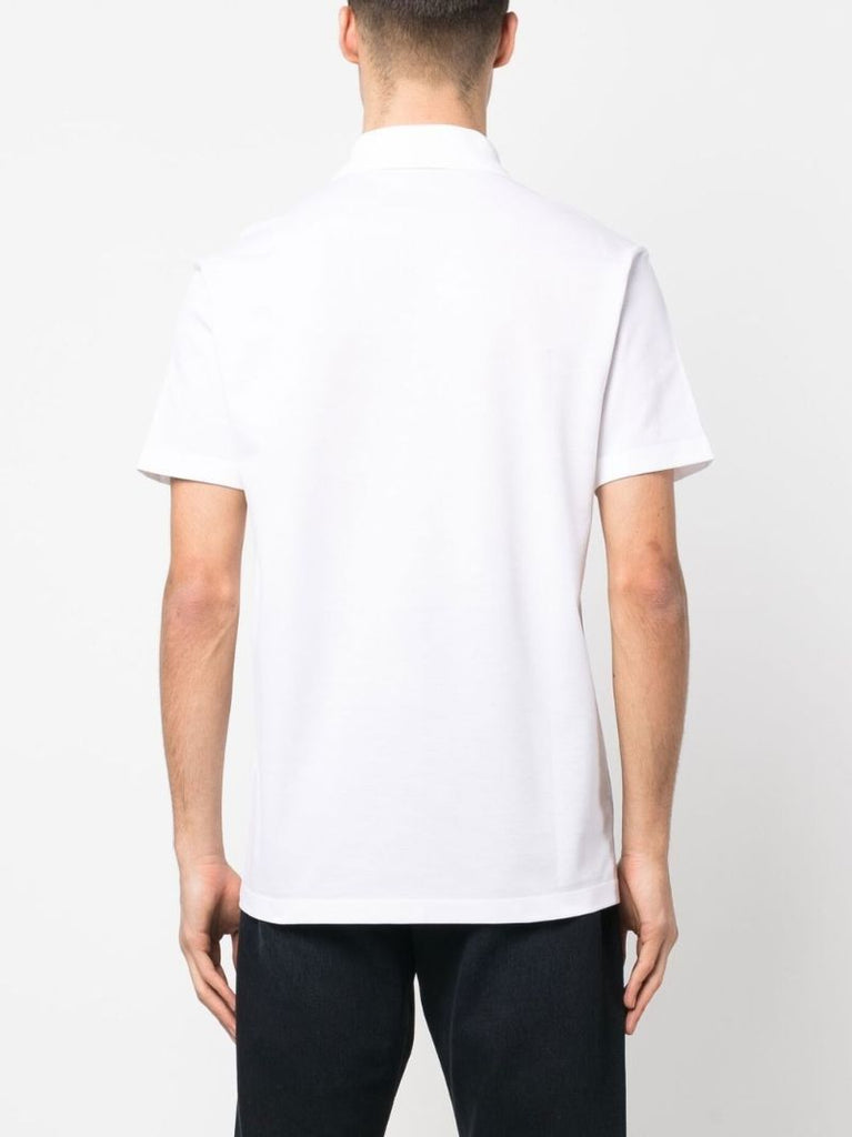 White Medusa Embroidered Polo Shirt