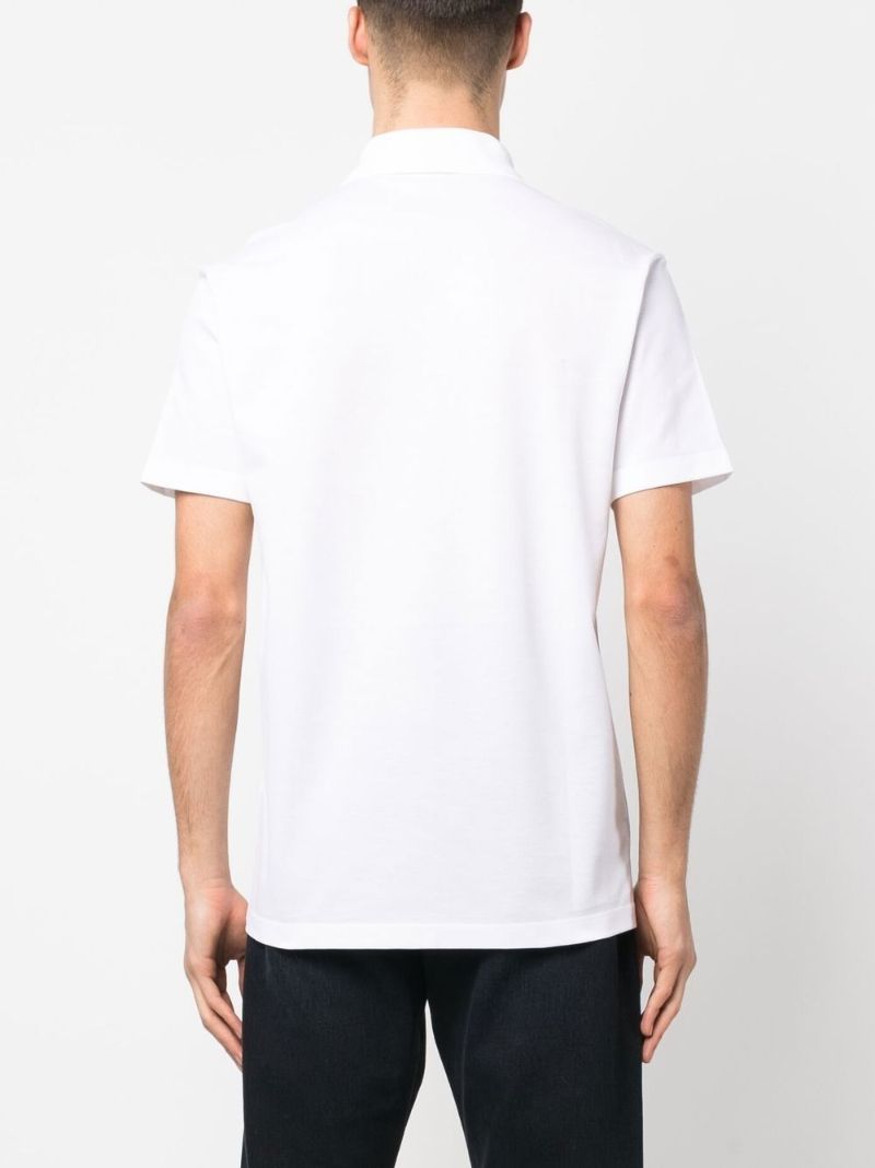 White Medusa Embroidered Polo Shirt