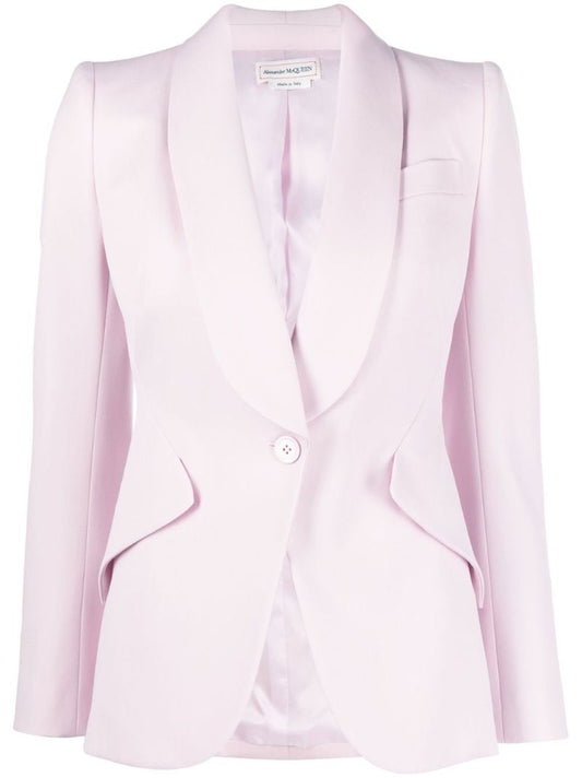 Pink Single-breasted Blazer