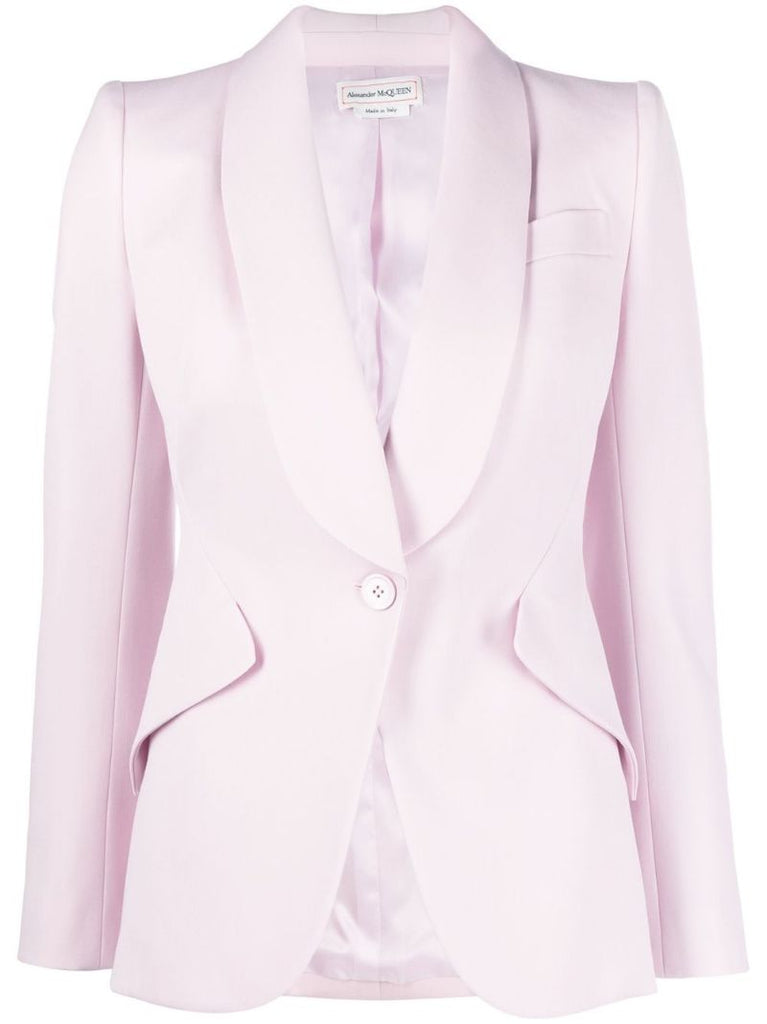 Pink Single-breasted Blazer