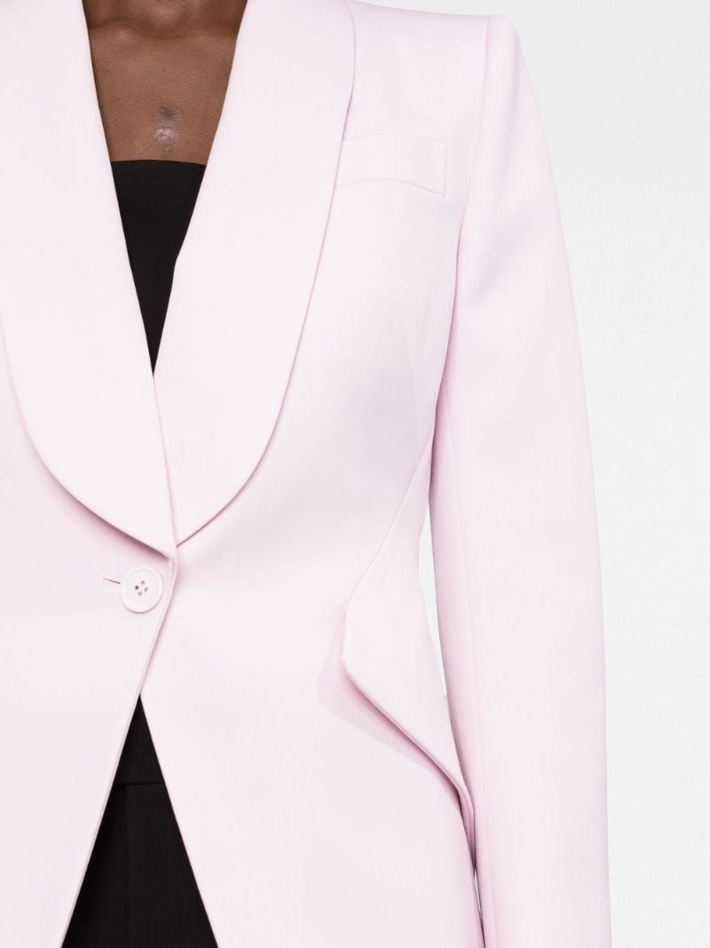 Pink Single-breasted Blazer