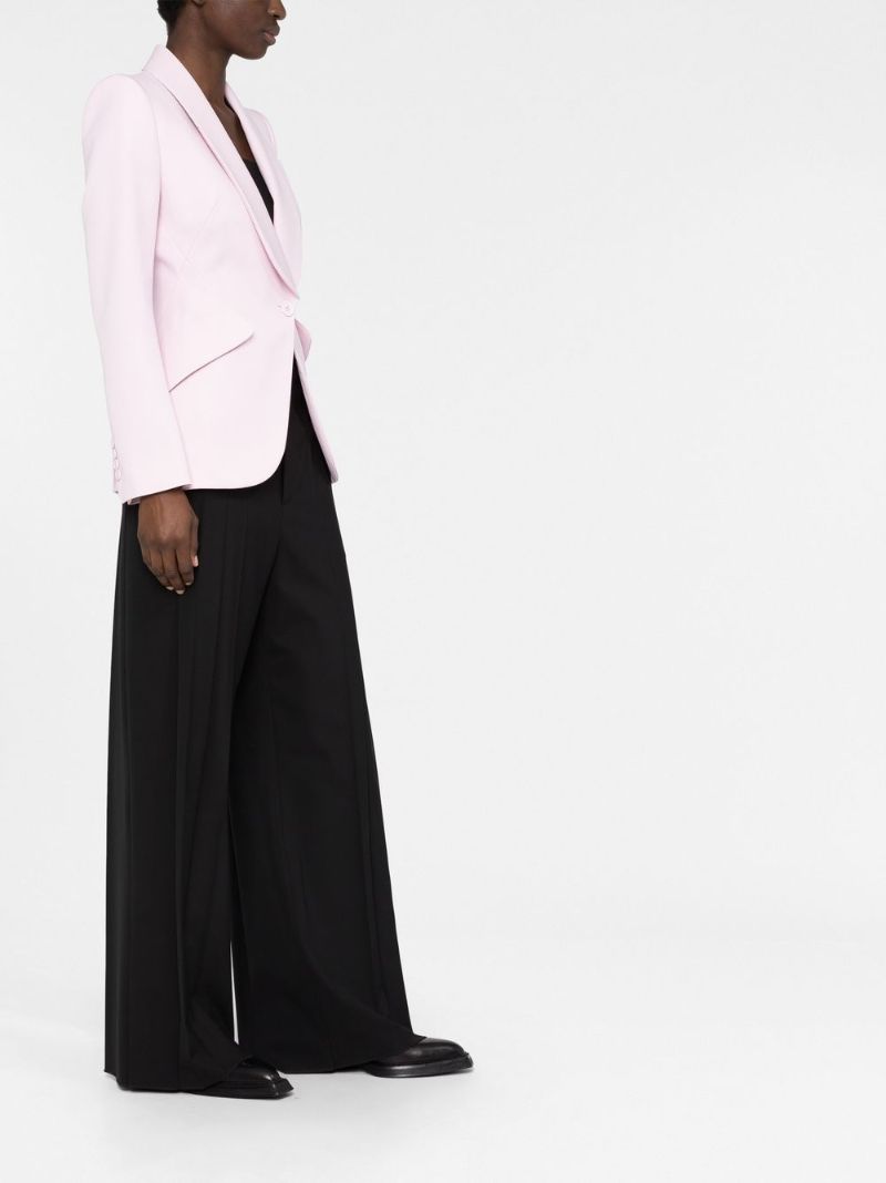 Pink Single-breasted Blazer