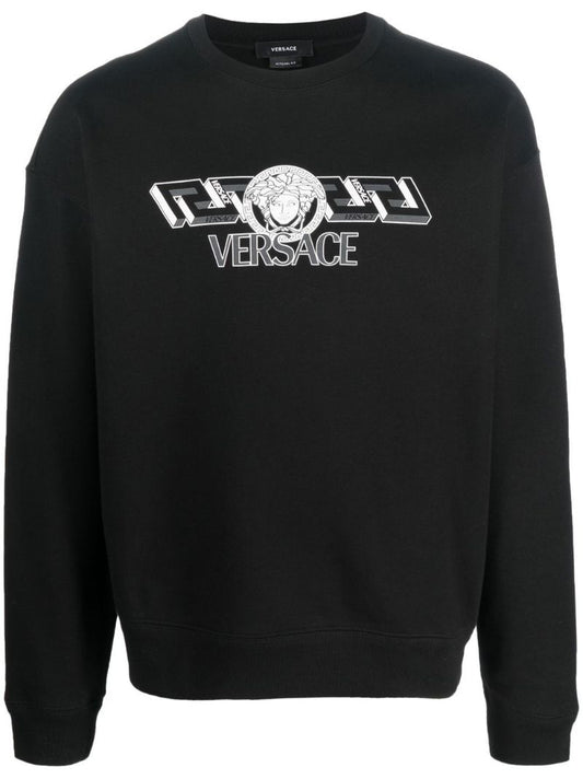Black Logo Print Sweatshirt