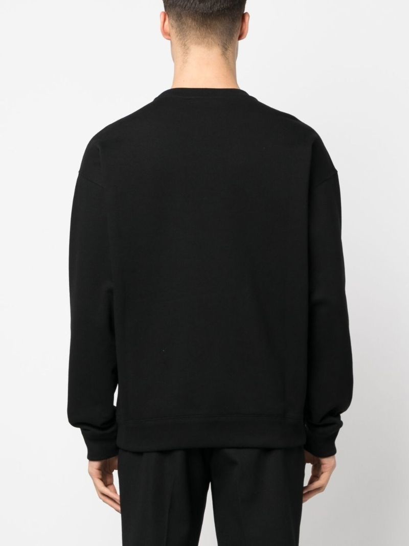 Black Logo Print Sweatshirt