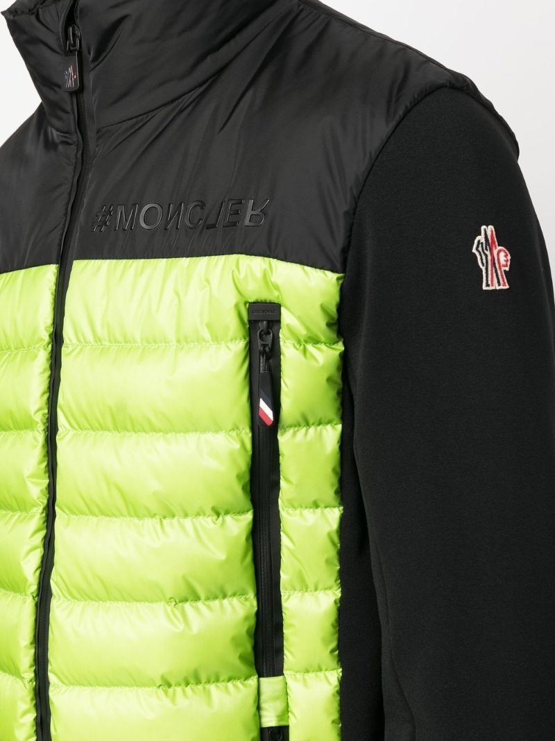 Black Logo-patch Funnel Neck Jacket