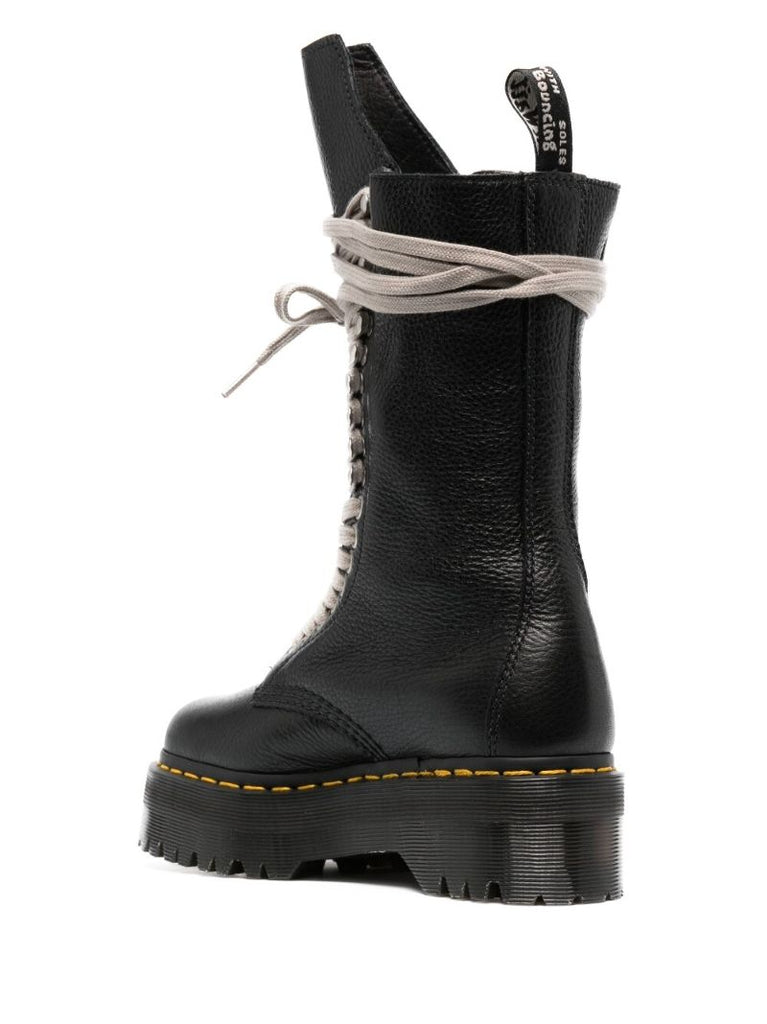 Black X Dr. Martens 1918 Textured Lace-up Boots