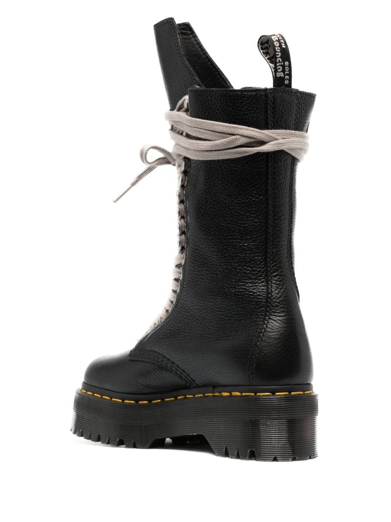 Black X Dr. Martens 1918 Textured Lace-up Boots