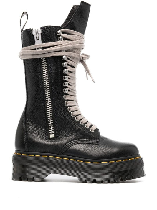 Black X Dr. Martens 1918 Textured Lace-up Boots
