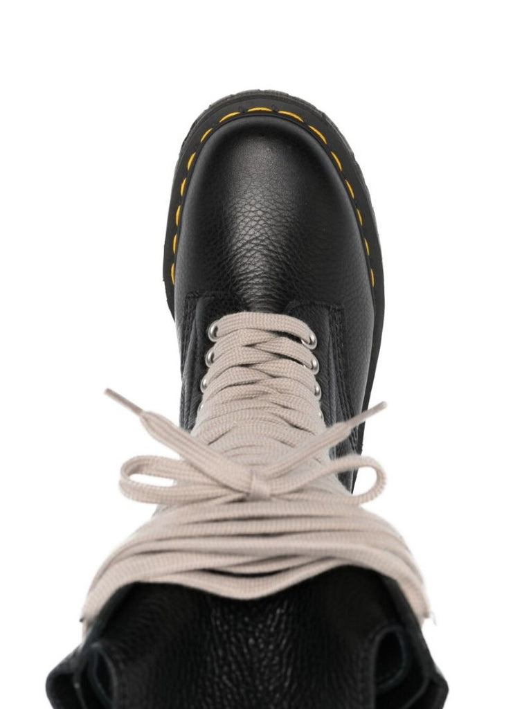 Black X Dr. Martens 1918 Textured Lace-up Boots