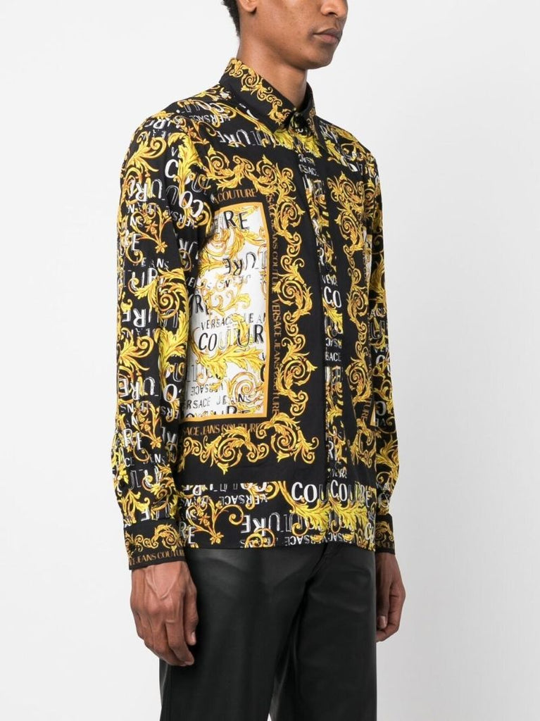 Black Logo Couture Print Shirt