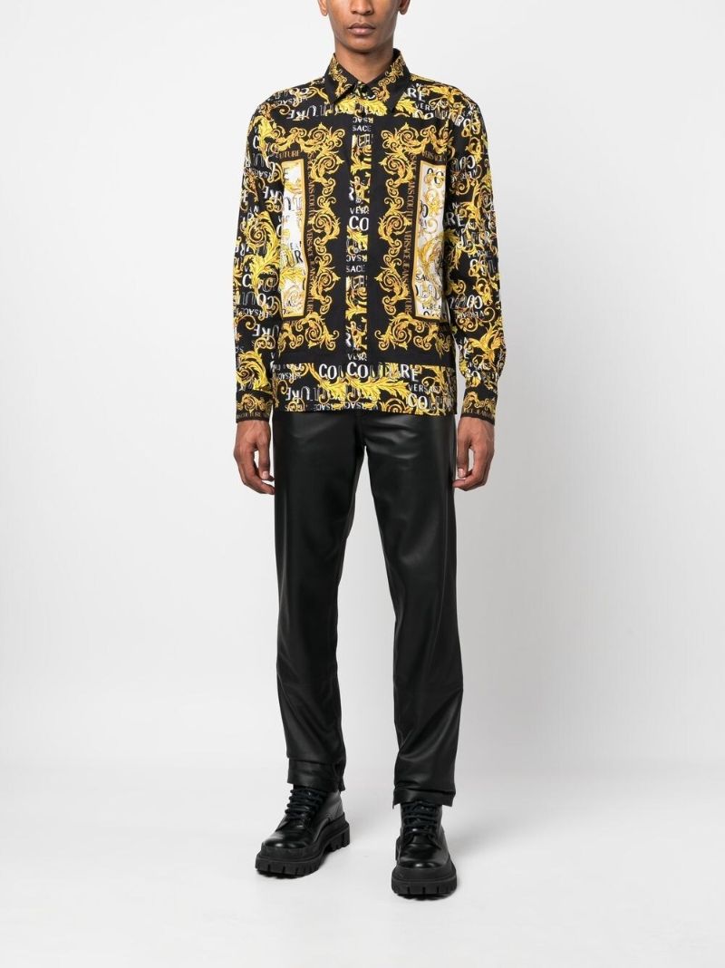 Black Logo Couture Print Shirt