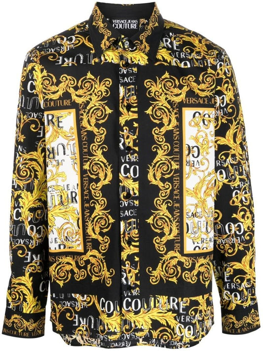 Black Logo Couture Print Shirt