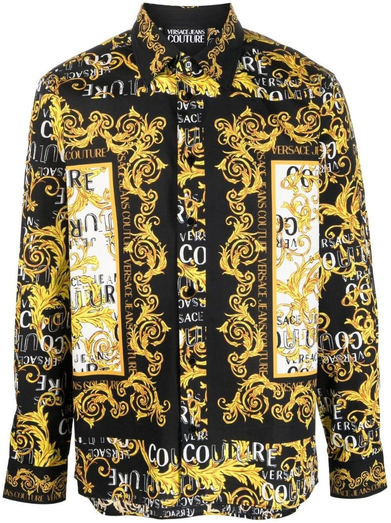 Black Logo Couture Print Shirt