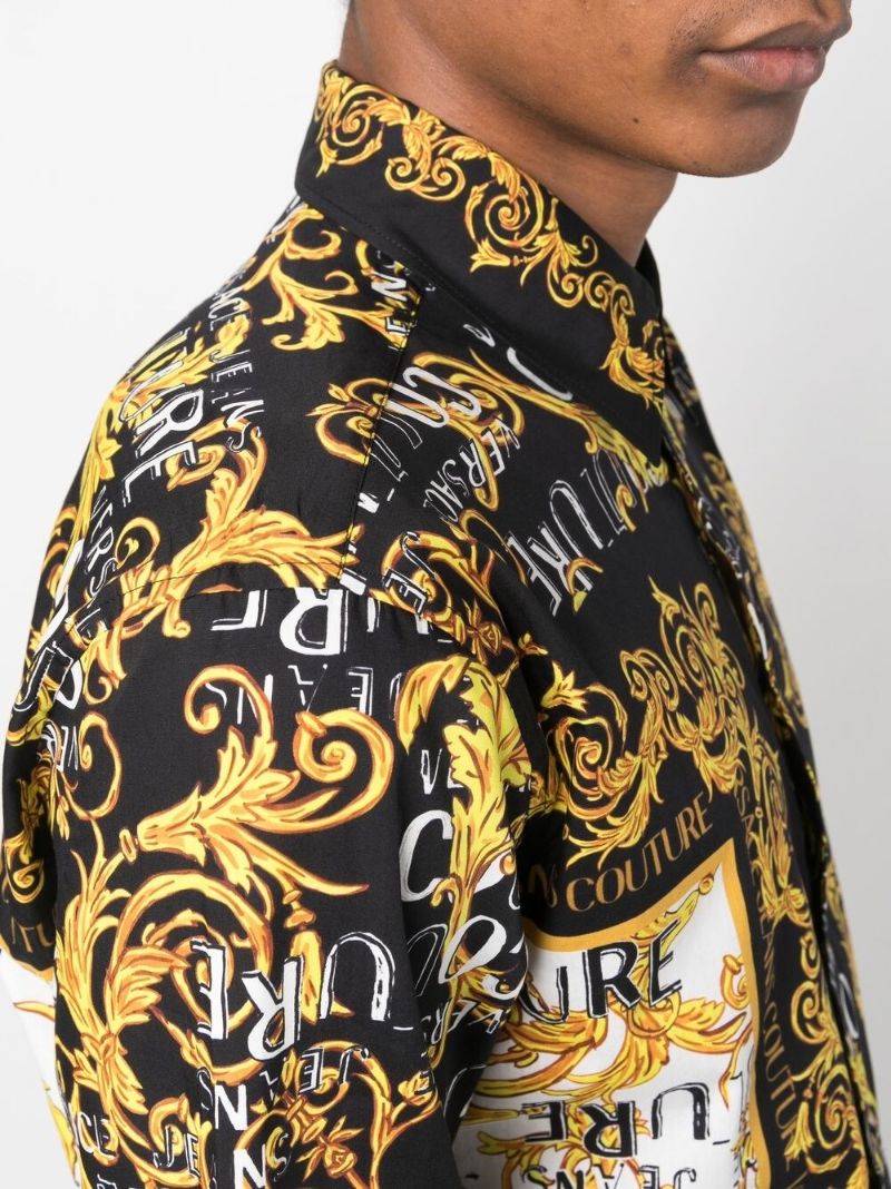 Black Logo Couture Print Shirt