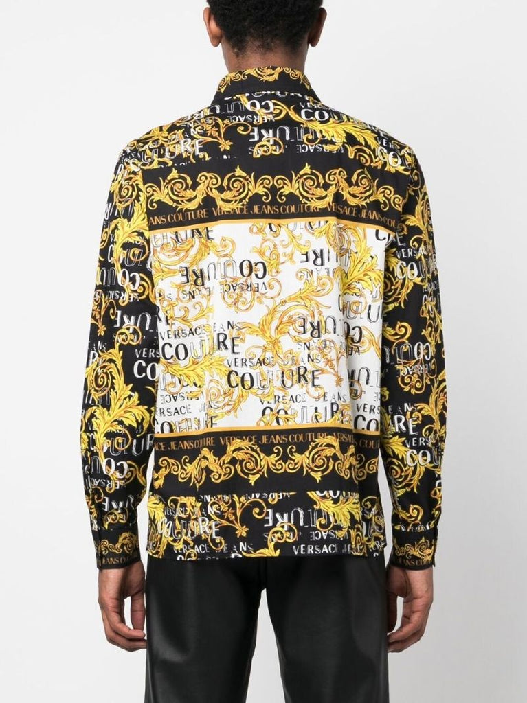 Black Logo Couture Print Shirt