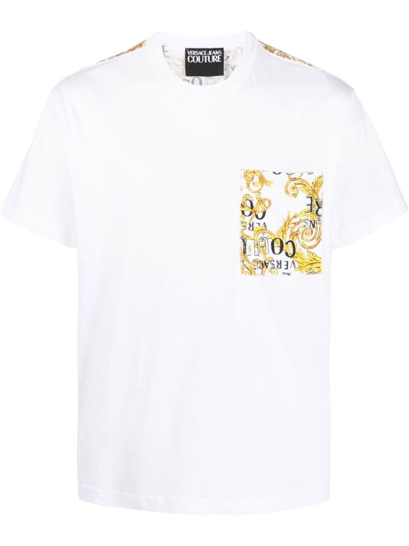 White Logo Couture Print T-shirt