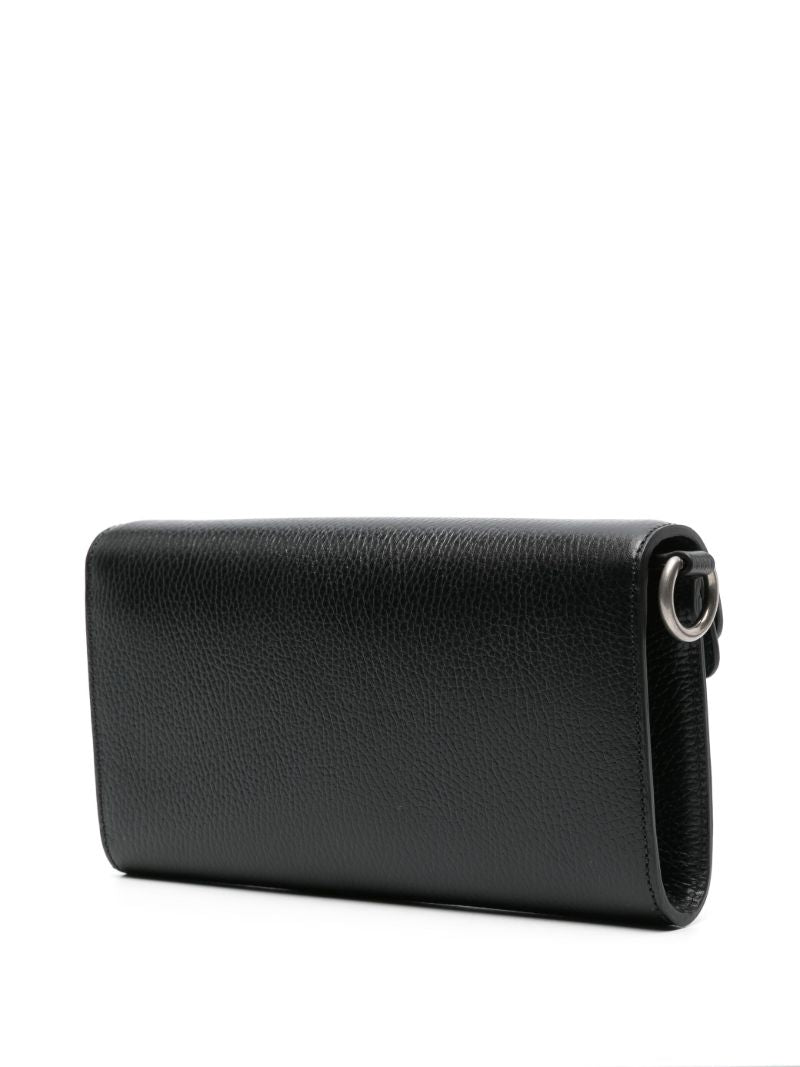 Black Dionysus Mini Leather Cross Body Bag