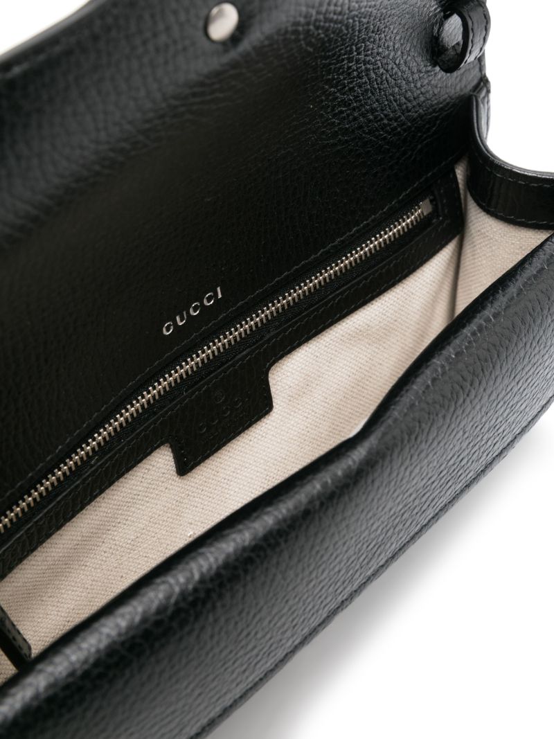 Black Dionysus Mini Leather Cross Body Bag