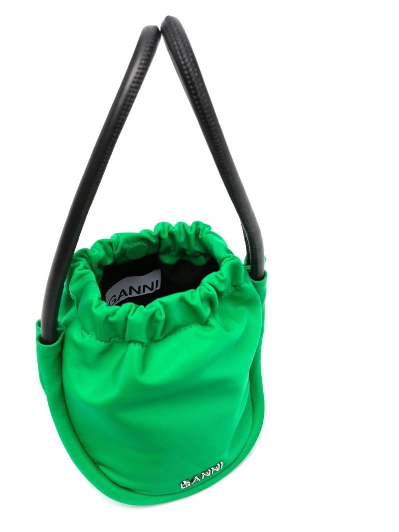 Green Knot Mini Top Handle Bag