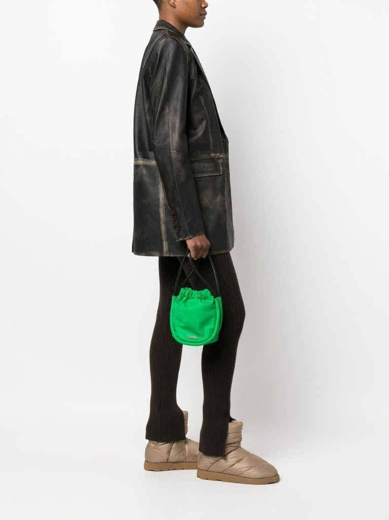 Green Knot Mini Top Handle Bag