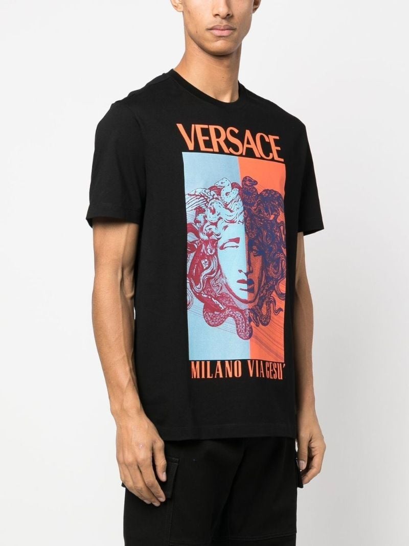 Black Medusa Print T-shirt