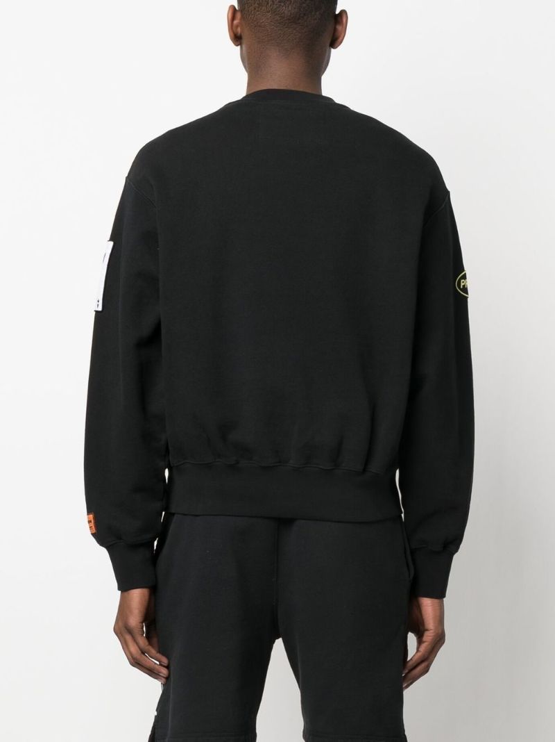 Black Logo Print Sweatshirt