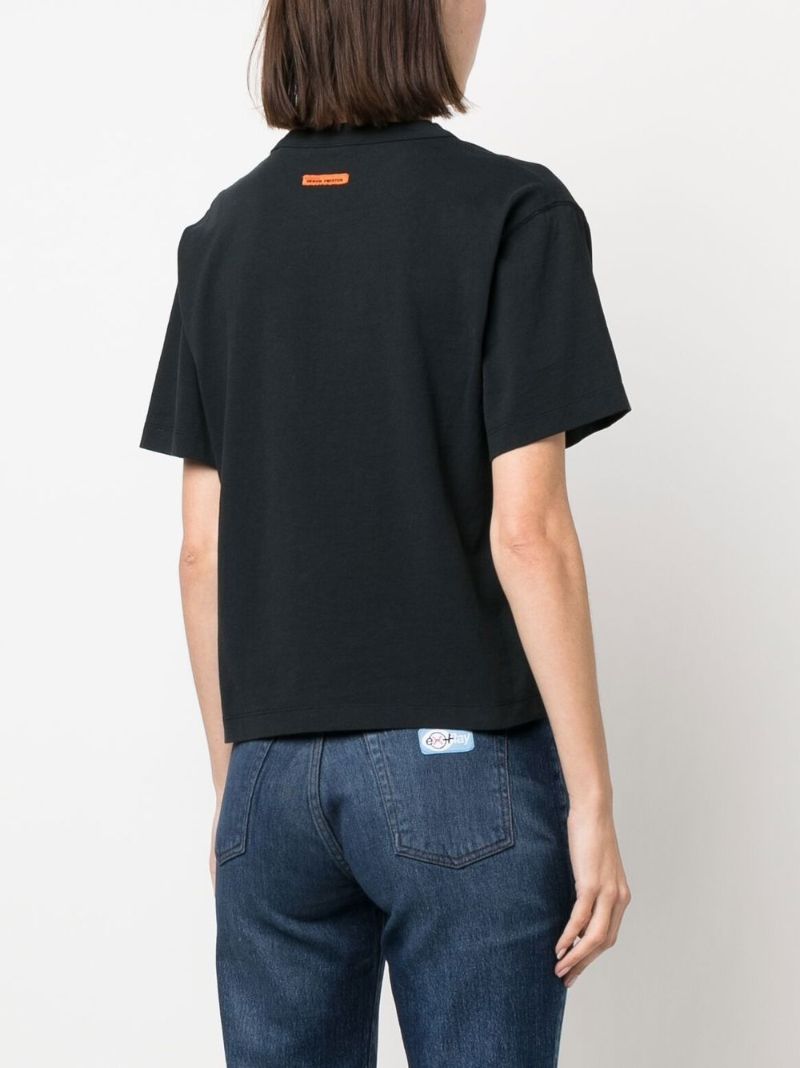 Black Censored Graphic Print T-shirt