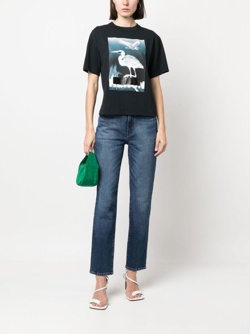 Black Censored Graphic Print T-shirt