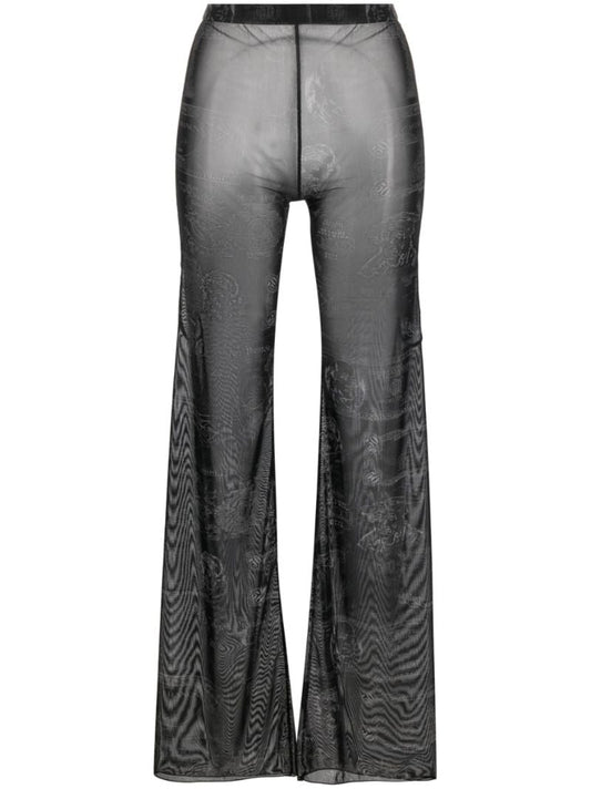 Black Currency Print Trousers