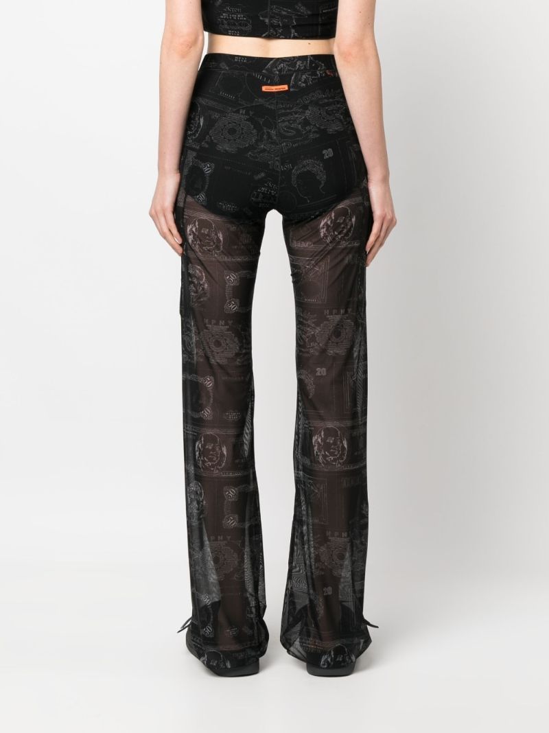 Black Currency Print Trousers