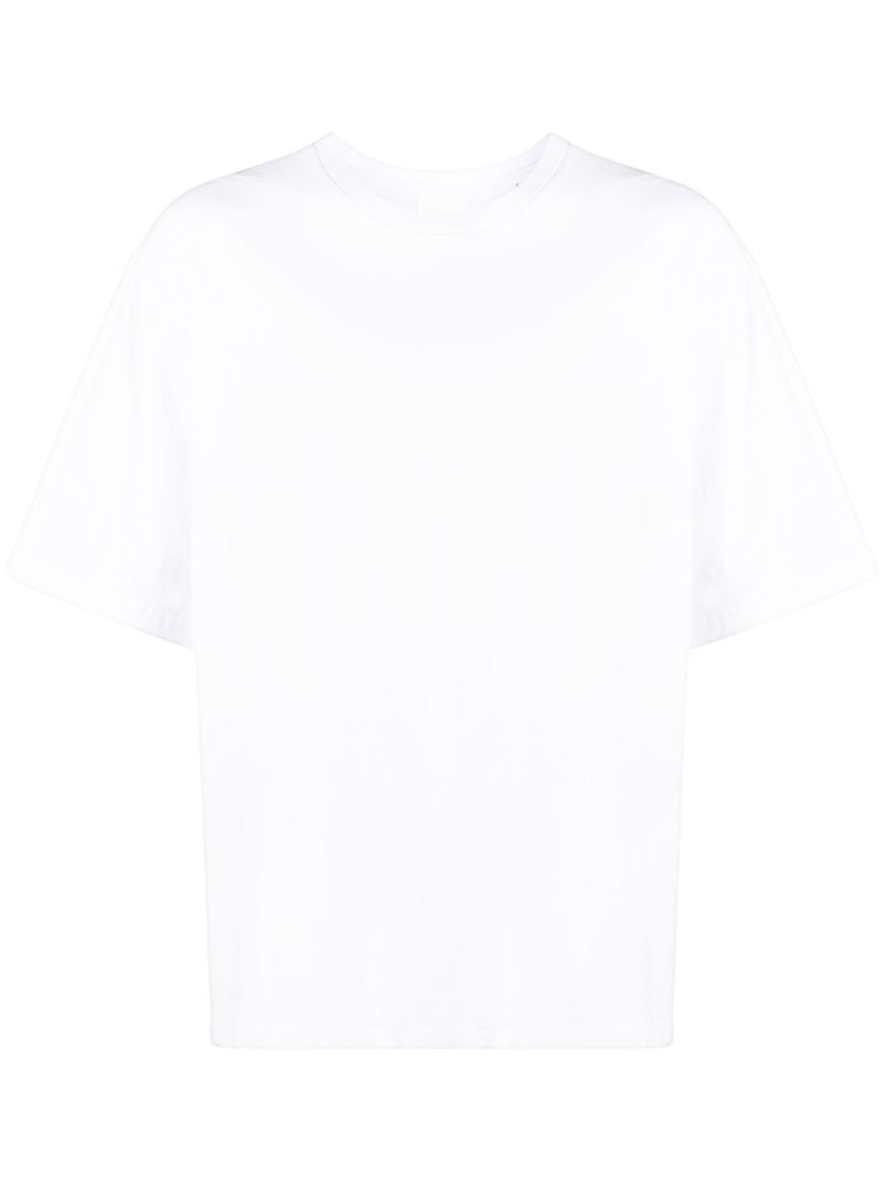 White Logo Print Organic Cotton T-shirt