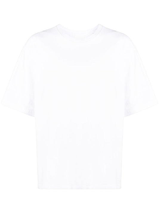 White Logo Print Organic Cotton T-shirt