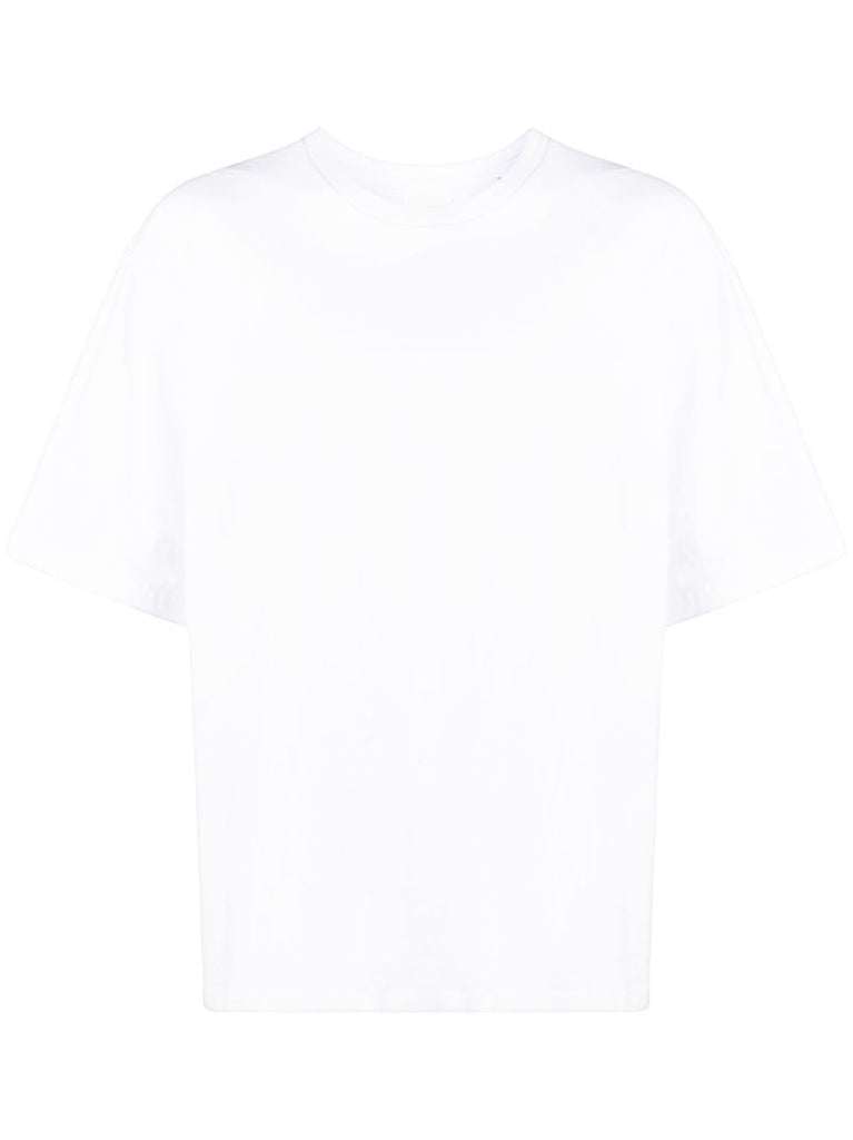 White Logo Print Organic Cotton T-shirt