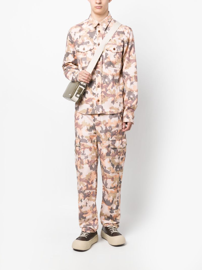 Orange Elyo Camouflage Cargo Trousers